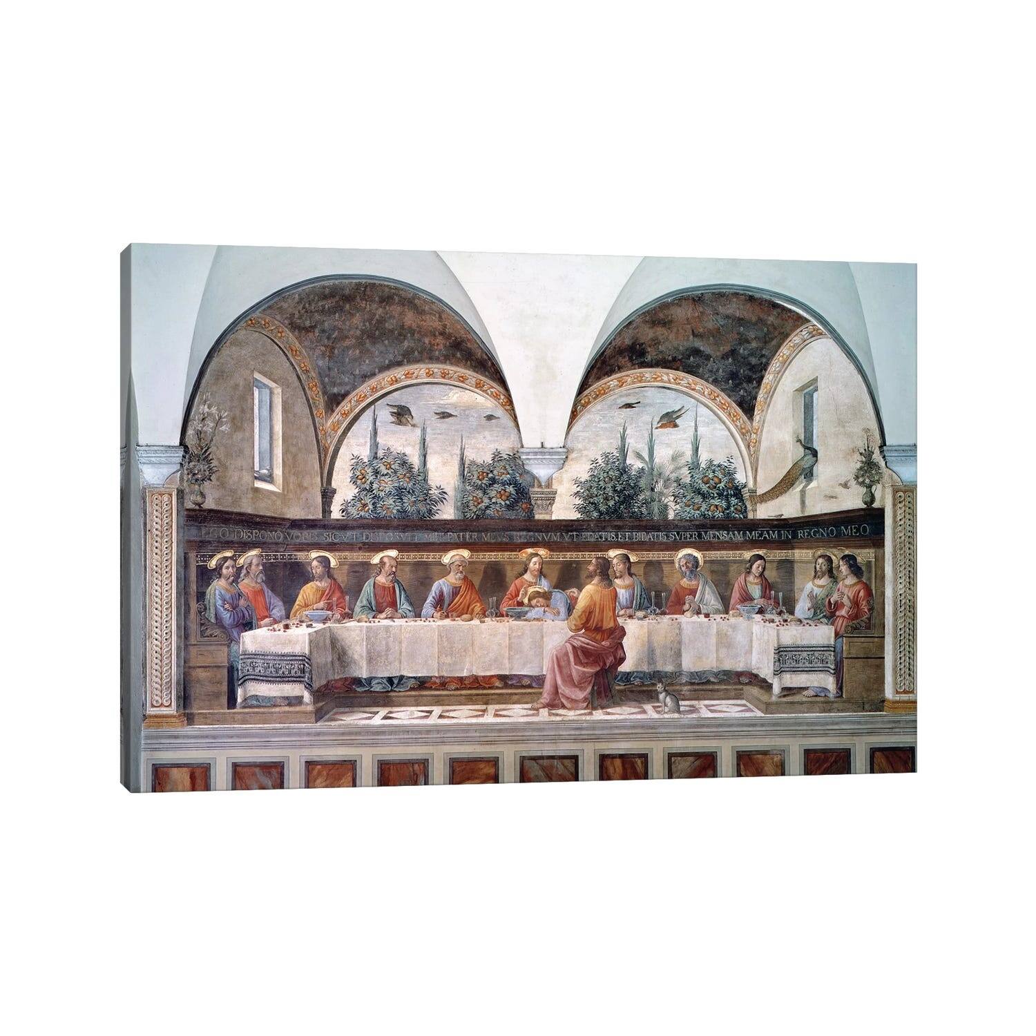 iCanvas "The Last Supper" by Domenico Ghirlandaio Canvas Print Bed